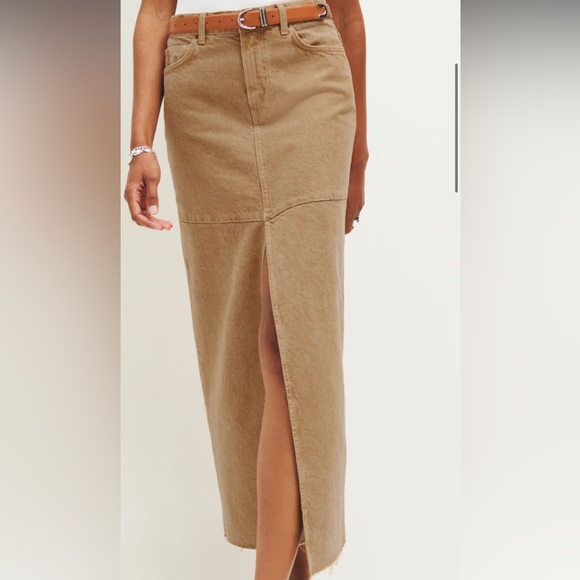 Tazz Maxi Denim Skirt - Picture 1 of 4
